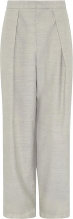 J.W.Anderson Pantaloni plissettati con zip - Grigio