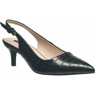 French Connection Quinn Slingback Pump Sandal in Black at Nordstrom, Size 10