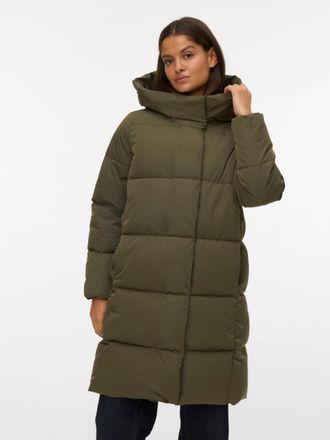 Vero Moda Steppmantel VERO MODA VMSTELLA COAT NOOS, Damen, Gr. XS, grape leaf, Steppware, Obermaterial: 100% Polyester, unifarben, kniefrei, M&auml;ntel Steppmantel