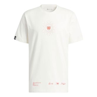 adidas Donovan Mitchell Graphic T-Shirt White Pink II7786