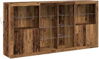 vidaXL Sideboard Old wood 202 x 37 x 100 cm Engineered wood Vidaxl