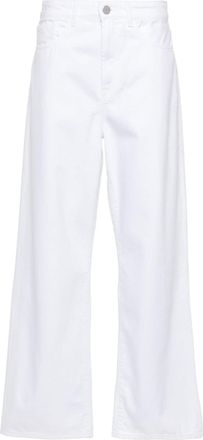 Róhe low-rise wide-leg jeans - women - Cotton - 40 - White