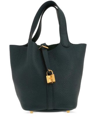 Herm&egrave;s Borsa tote Picotin 18 2021 - Verde