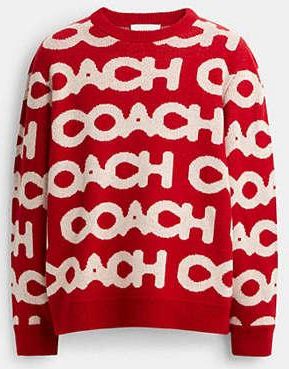 Coach Allover Crewneck Sweater