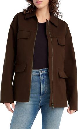 Favorite Daughter The Margaret Jacket in Chocolate at Nordstrom, Size X-Large
