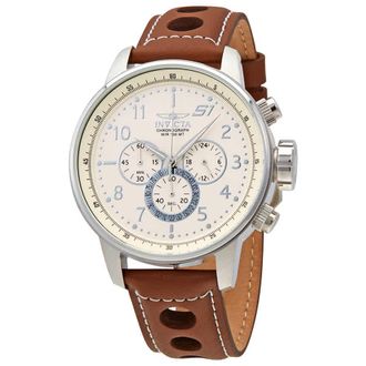 Invicta S1 Rally Chronograph Ivory Dial Mens Watch 25724