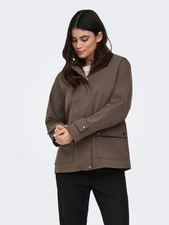 Only Parka ONLY ONLEVELYN MIX JACKET OTW, Damen, Gr. XL, chocolate martini, Web, Obermaterial: 100% Polyester, unifarben, Po-bedeckend, Jacken Parka