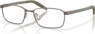 Costa 53mm Rectangle optical glasses in Silver/Green at Nordstrom
