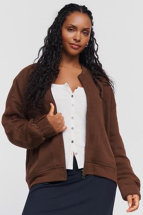 Pilcro 100% Cotton Bomber Sweatshirt