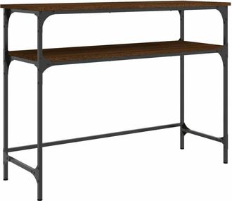 vidaXL Vidaxl - Mesa Consola Madera De Ingenier&iacute;a Marr&oacute;n Roble 100x35,5x75 Cm