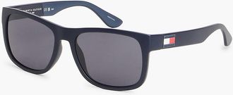 Tommy Hilfiger Mens Rectangular Frame Sunglasses - Dark Blue