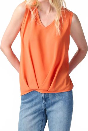 Joseph Ribkoff Sleeveless Tank Top In Mandarin