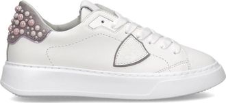 Philippe Model Sneakers Tempel Tennis - Dames - Sneakers - Wit - 37 EU - Katoen - Schoenen