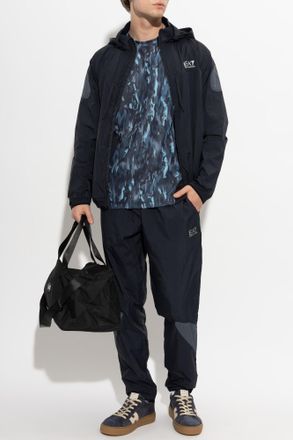 Emporio Armani T-shirt With Print, Mens, Black