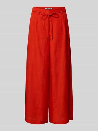 Forever New Wide Leg Hose aus Leinen-Viskose-Mix Modell Myla in Orange, Gr&ouml;&szlig;e 32