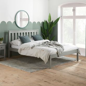 Birlea Denver Bed in Grey | Size: Double