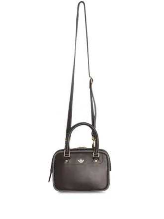 adidas small adidas x WB logo-debossed leather bag - unisex - Calf Leather - OS - Brown