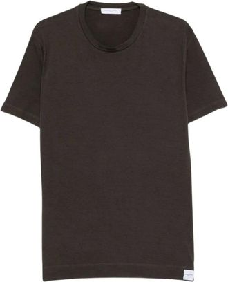 Daniele Fiesoli T-shirt in cotone - - Tops - Uomo - Marrone - 2XL