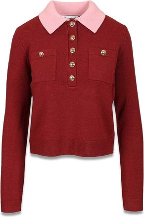 Self Portrait Polo Cardigan-Donna