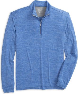 Johnnie-O Mens Glades Performance 1/4 Zip Pullover In Biarritz