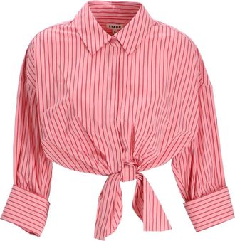 Staud Camicia Lisa a righe - Rosa
