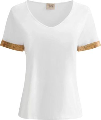 Alviero Martini 1A Classe Mujer, Camisetas, Blanco, Talla: S