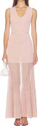 Karina Grimaldi Mila Knit Dress In Peach