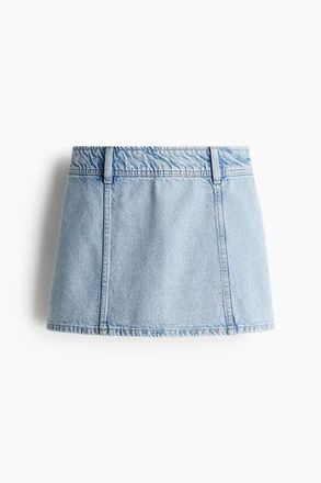 H&M Mini Skirt in Light Denim Blue at Nordstrom, Size 10