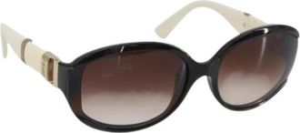 Fendi Pre-owned Plastic Zonnebril - Dames - Vintage Accessoires - Bruin - ONE Size - Vintage