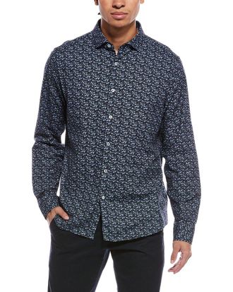 Stone Rose Stretch Print Shirt
