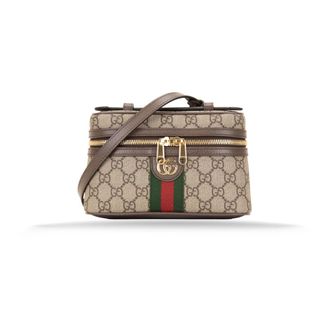 Gucci Cross Body Bags, female, Beige, Size: ONE SIZE GG Motif Shoulder Bag