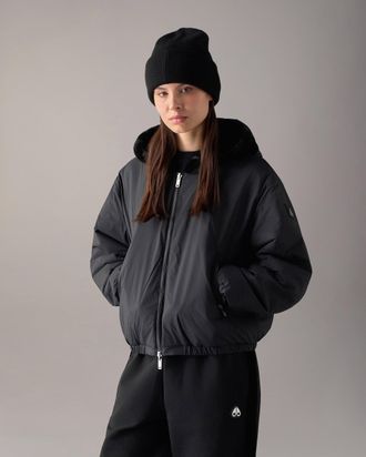 Moose Knuckles Womens Eaton Bunny Reversible Hoodie