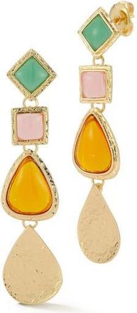 Sphera Milano CZ Drop Earrings in Gold at Nordstrom Rack