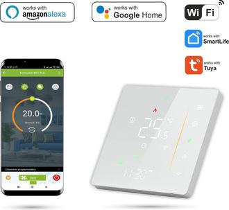 OEM Termostato Tuya De Doble Modo Con Wi-fi Para Calefacci&oacute;n Y Refrigeraci&oacute;n