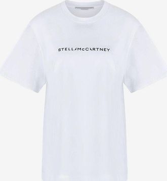 Stella McCartney Oversize-T-Shirt aus Bio-Baumwolle STELLA Logo