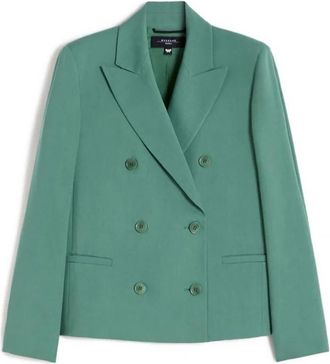 Max Mara Wkdnembi Blazer - Dames - Blazers - Groen - M - Katoen - Jassen