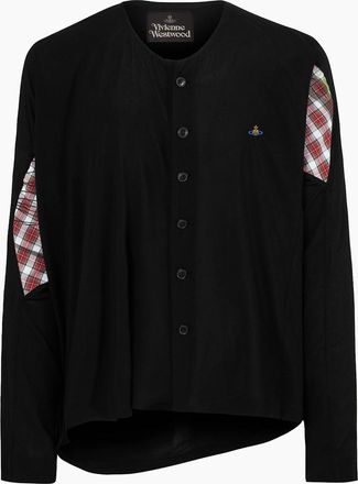 Vivienne Westwood Mens Drunken Grandad Shirt Black - Size: 38/Regular