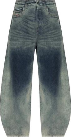 Diesel Wide Jeans - Dames - Loose Fit Jeans - Blauw - W25 - Denim - Jeans