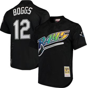 Mitchell & Ness Mens Mitchell & Ness Wade Boggs Black Tampa Bay Rays Cooperstown Collection 1991 Mesh Batting Practice Jersey at Nordstrom, Size Small