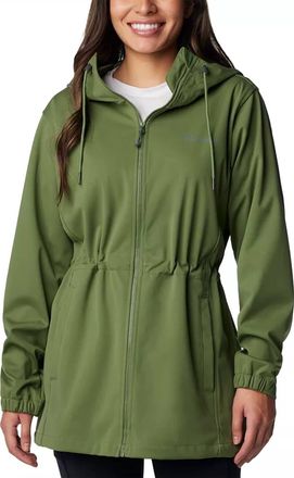 Columbia Womens Rose Winds Softshell Hooded Jacket In Green