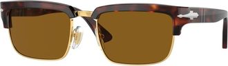 Persol Stijlvolle zonnebril in bruine tint - unisex - Zonnebrillen - Bruin - 54 MM - Accessoires