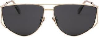 Retro Superfuture 64mm Rectangle Sunglasses in Gold at Nordstrom Rack