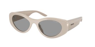 Prada PR D23SU 23O50Q Womens Sunglasses Brown Size 53