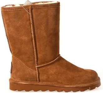 Bearpaw Korte Charcoal Winterlaarzen - Dames - Winterlaarzen - Bruin - 36 EU - Wol - Schoenen