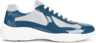 Prada Blue Color Block Sneakers
