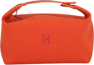 Herm&egrave;s Pre-owned Kara Handbag- Pouch - Dames - Vintage Accessoires - Oranje - ONE Size - Vintage
