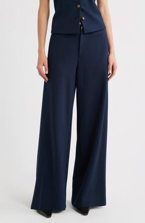 Rag & Bone Sofie High Waist Wide Leg Ponte Knit Pants in Sal at Nordstrom Rack, Size 10