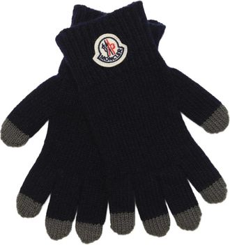 Moncler Guanti Tricot - unisex - Handschoenen - Blauw - L - Accessoires