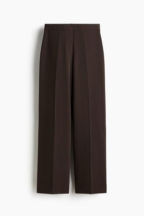 H&M Tailored Trousers in Dark Brown at Nordstrom, Size 16