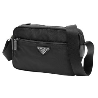 Prada Vintage, unisex, Zwart, ONE Size, Nylon, Pre-owned Vintage Nylon Cross Body Bag